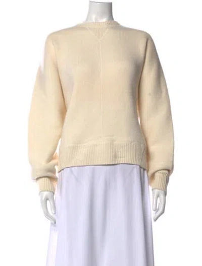 Pre-owned Totême Cashmere Crew Neck Sweater In Neutrals