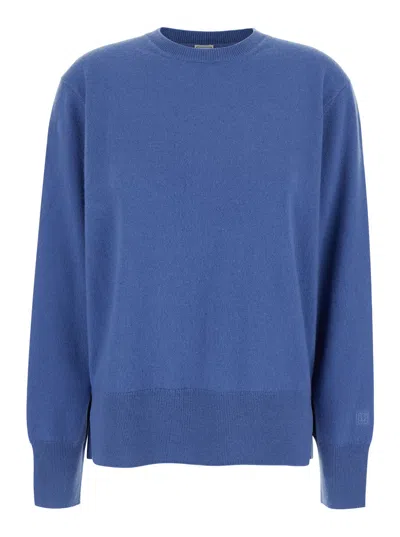 Totême Toteme Cashmere Crewneck Sweater In Blue