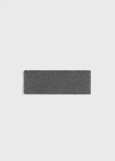 Totême Cashmere Headband Grey Melange In Gray