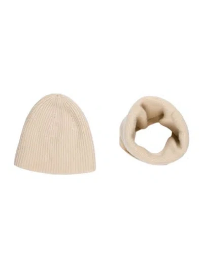 Pre-owned Totême Cashmere Knit Beanie In Neutral