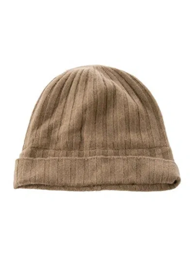 Pre-owned Totême Cashmere Knit Beanie In Neutrals