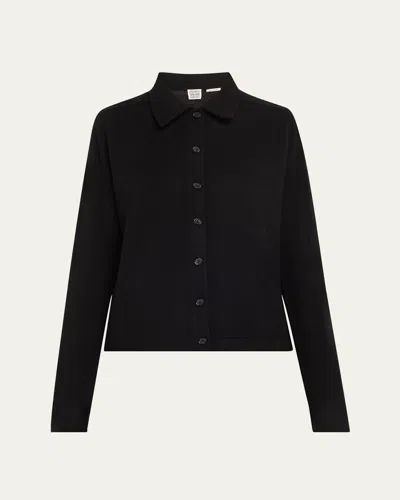 Totême Cashmere Knit Button-front Cardigan In Black