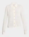 Totême Cashmere Knit Button-front Cardigan In White