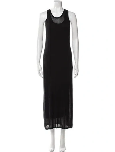 Pre-owned Totême Cashmere Long Dress In Black