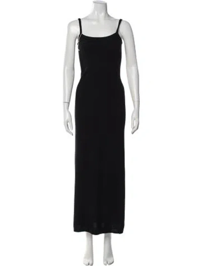 Pre-owned Totême Cashmere Long Dress In Black