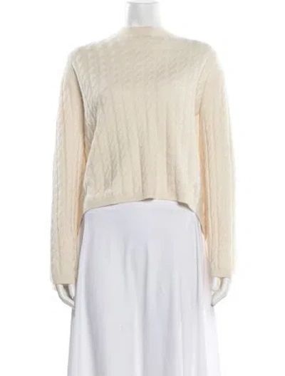 Pre-owned Totême Cashmere Mock Neck Sweater In Neutrals