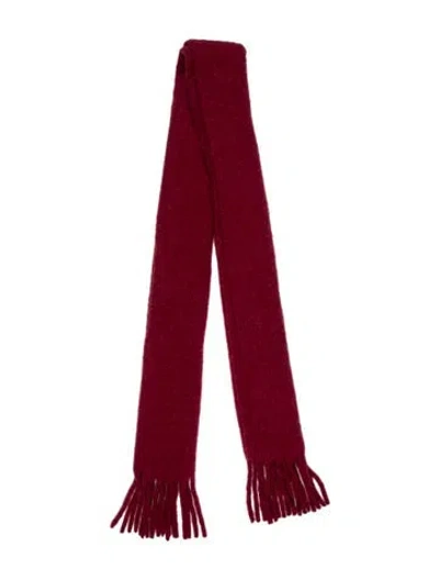 Pre-owned Totême Cashmere Scarf In Red