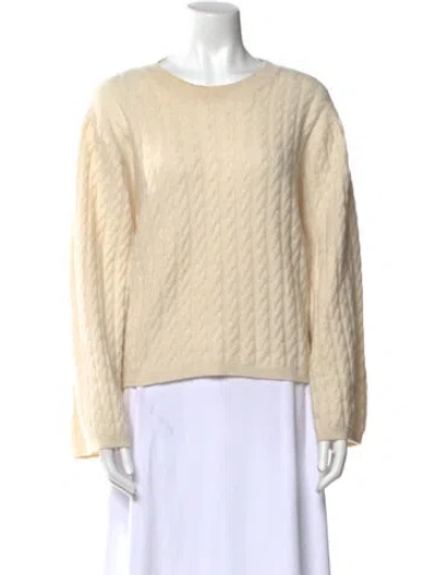 Pre-owned Totême Cashmere Scoop Neck Sweater In Neutral