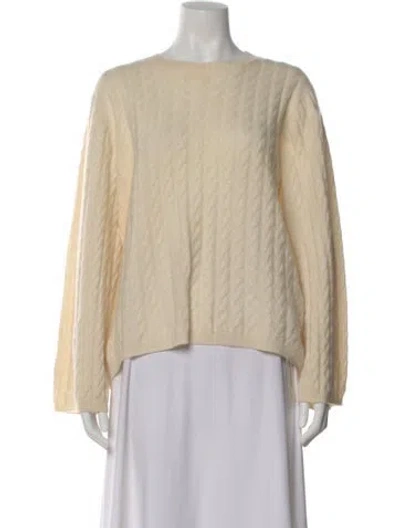 Pre-owned Totême Cashmere Scoop Neck Sweater In Neutrals