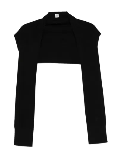 Totême Toteme Cashmere Sleeved Scarf In Black
