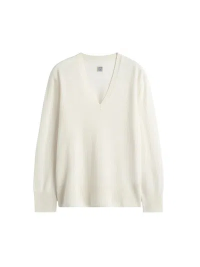 Totême Toteme Cashmere Sweater In White