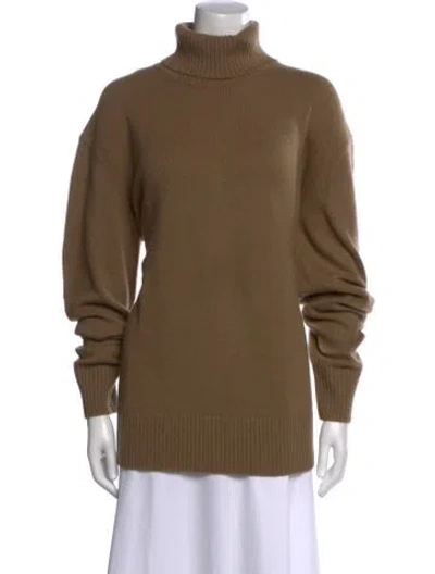 Pre-owned Totême Cashmere Turtleneck Sweater In Brown