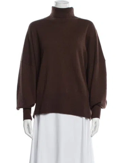 Pre-owned Totême Cashmere Turtleneck Sweater In Brown