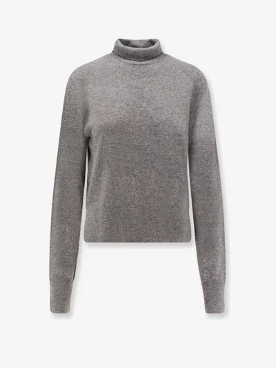 Totême Cashmere Turtleneck Sweater In Gray