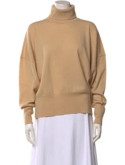 Pre-owned Totême Cashmere Turtleneck Sweater In Neutral