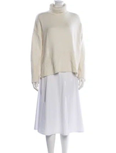 Pre-owned Totême Cashmere Turtleneck Sweater In Neutral