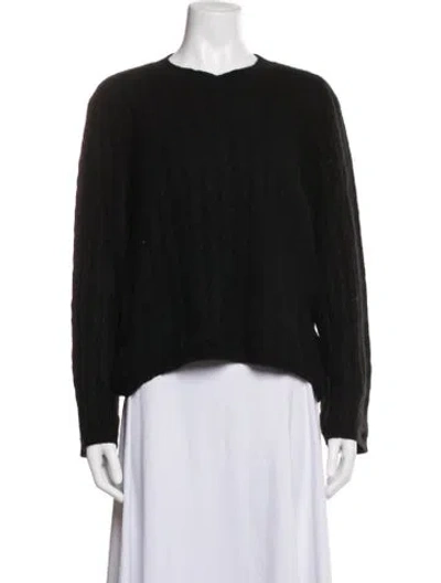 Pre-owned Totême Cashmere V-neck Sweater In Black