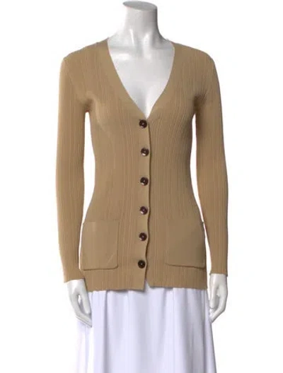 Pre-owned Totême Cassino V-neck Sweater In Neutral