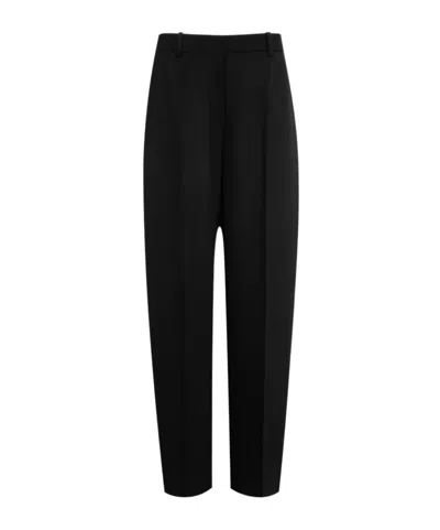 Totême Casual Pants With Belt Loops In Black