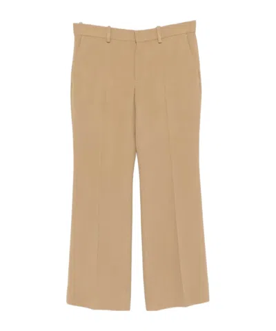 Totême Casual Pants With Belt Loops In Brown