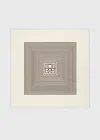 Totême Centered Monogram Silk Scarf Macadamia In Multi