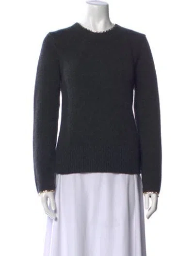 Pre-owned Totême Chain-edge Wool Sweater In Gray