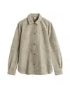 Totême Toteme Chemise En Daim Doux Desert In Gray