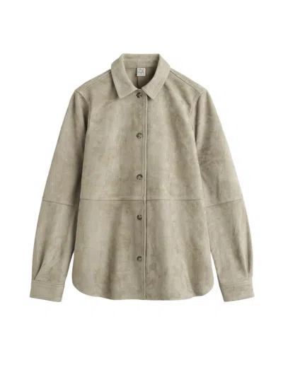 Totême Toteme Chemise En Daim Doux Desert