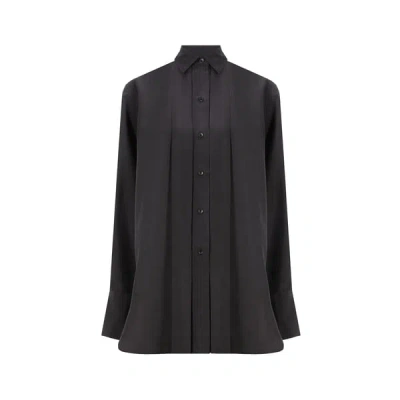 Totême Silk Shirt In Black