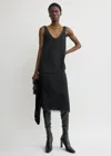 Totême Chiffon Slip Skirt Black In Black