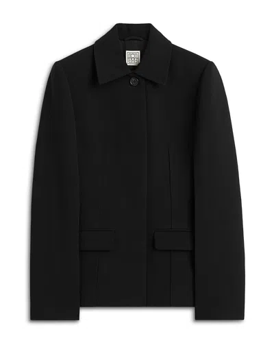 Totême Cinched Pocket Jacket In Black