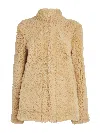 Totême Toteme Cinched Shearling Jacket Butter