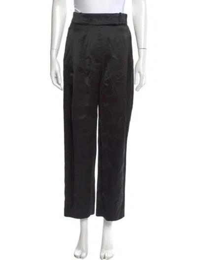 Pre-owned Totême City Sport Trousers Straight Leg Pants In Black