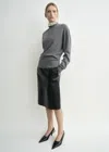 Totême Classic Cashmere Crew Knit Mid Grey In Gray