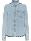 Totême Organic Cotton Denim Shirt In Blue