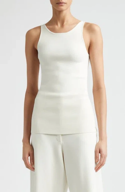 Totême Toteme Classic Compact Knit Tank In White