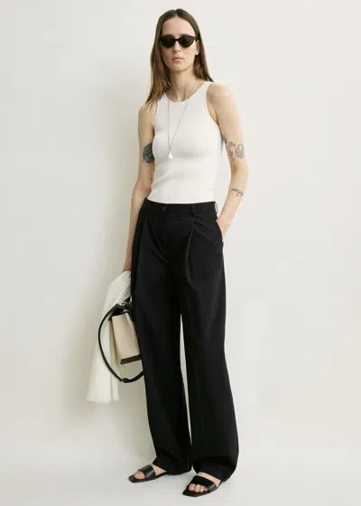 Totême Classic Compact Knit Tank White