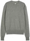 Totême Toteme Classic Crew-neck Cashmere Jumper In Gray