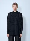 Totême Classic Crochet Shirt In Black