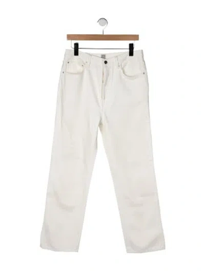 Pre-owned Totême Classic Cut Denim Full Length Straight Leg Pants In Neutral