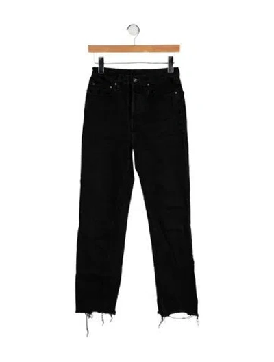 Pre-owned Totême Classic Cut Straight Leg Jeans In Black