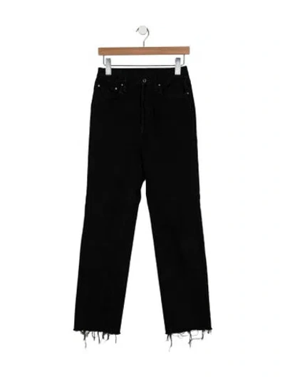 Pre-owned Totême Classic Cut Straight Leg Jeans In Black