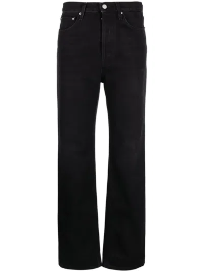 Totême Toteme Classic Cut Straight-leg Full Length Jeans In Black