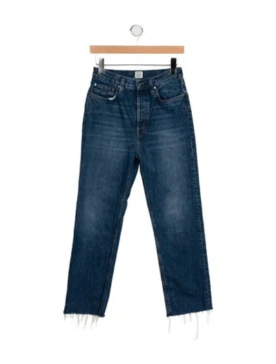 Pre-owned Totême Classic Cut Straight Leg Jeans In Blue