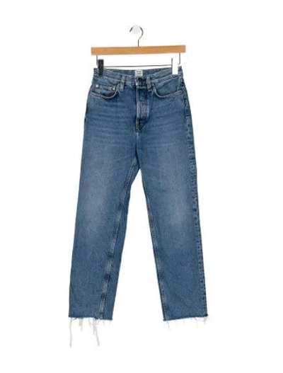 Pre-owned Totême Classic Cut Straight Leg Jeans In Blue