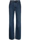 Totême Classic Cut Mid-rise Straight Jeans In Blue