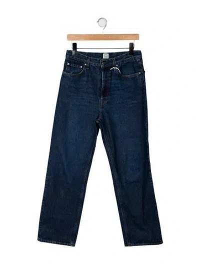 Pre-owned Totême Classic Cut Straight Leg Jeans W/ Tags In Blue