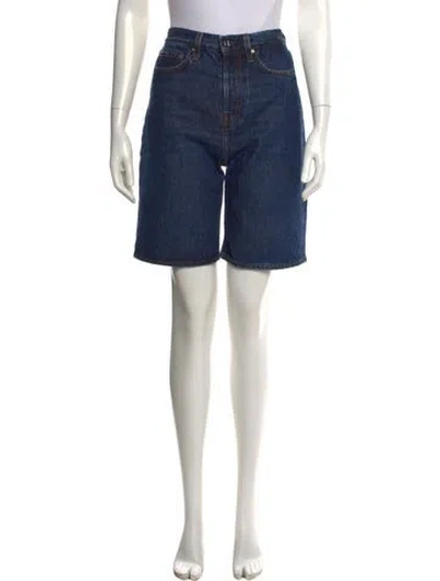 Pre-owned Totême Classic Denim Short Knee-length Shorts In Blue