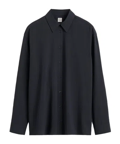 Totême Classic Fluid Shirt In Blue