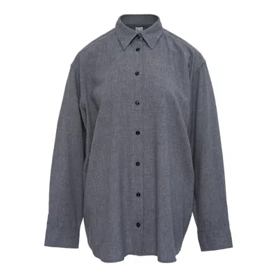 Totême Classic Fluid Shirt In Burgundy